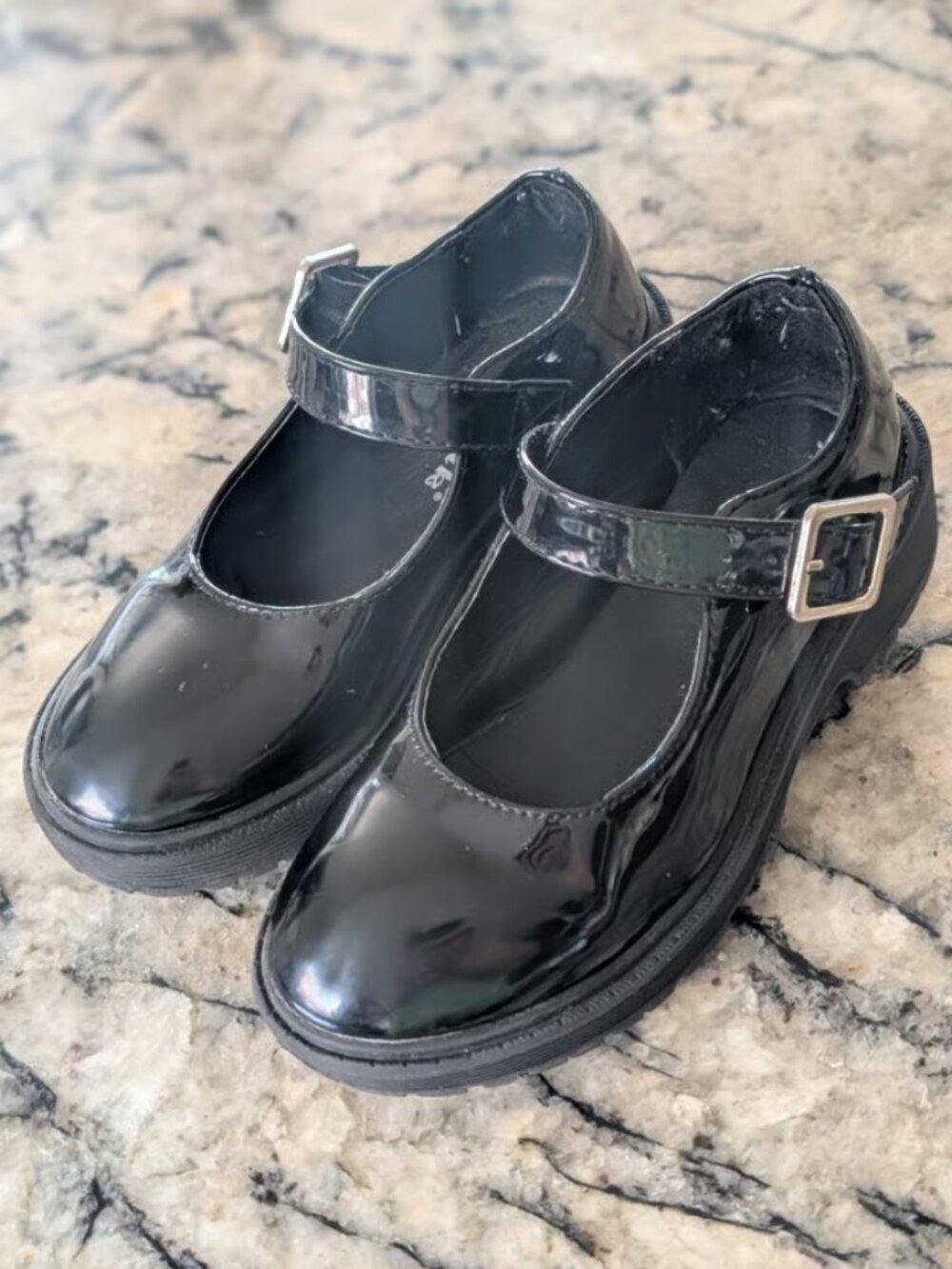 Girls black Mary janes